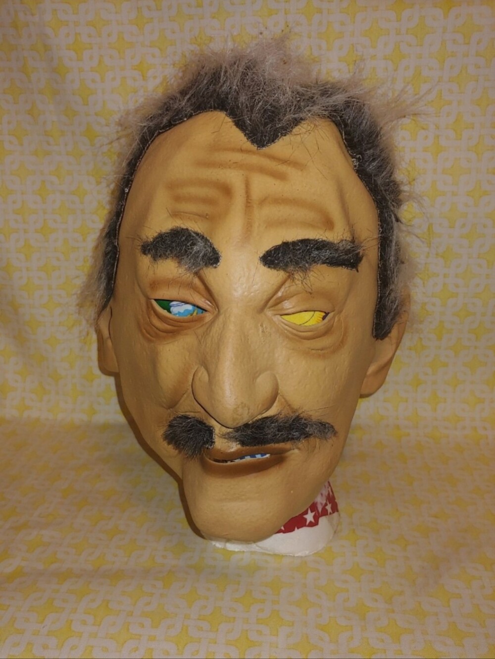 Vintage Y2k Old Man Halloween Creepy Cosplay Mask Costume